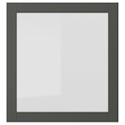 Vitrinentür dunkelgrau/Klarglas 60x64 cm von SINDVIK im aktuellen IKEA Prospekt