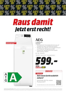 Waschmaschine im MediaMarkt Saturn Prospekt "RAUS DAMIT - JETZT ERST RECHT!" mit 16 Seiten (Erkrath)