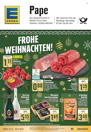 EDEKA Prospekt für Unna: "Aktuelle Angebote", 16 Seiten, 21.12.2024 - 24.12.2024