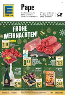 EDEKA Unna Prospekt "Aktuelle Angebote" mit 16 Seiten