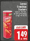 Aktuelles Crunchips Stackers Angebot bei E center in Duisburg ab 1,49 €