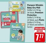 Windeln Baby-Dry Midi Angebote von Pampers bei E center Neustadt für 7,77 €