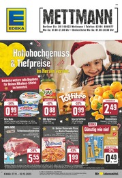 Discounter Prospekt von EDEKA in Mettmann Aktueller EDEKA Discounter Prospekt für Mettmann: Aktuelle Angebote mit 24} Seiten, 27.11.2023 - 02.12.2023