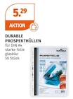 Prospekthüllen im Müller Prospekt Prospekthüllen von Durable im aktuellen Müller Prospekt für 5,29 €