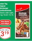 Original Nürnberger Rostbratwürste Classic im Angebot bei GLOBUS in Braunschweig Original Nürnberger Rostbratwürste Classic Angebote von Jeden Tag bei GLOBUS Braunschweig für 3,19 €