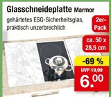 Glasschneideplatte Marmor für 6,00 € bei Zimmermann im Angebot Glasschneideplatte Marmor im aktuellen Zimmermann Prospekt