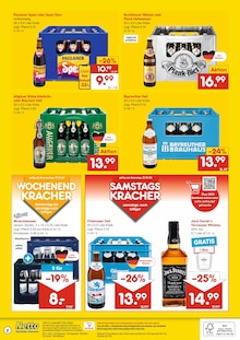 Jack Daniels im Netto Marken-Discount Prospekt "DER ORT, AN DEM DU IMMER AUSGEZEICHNETE PREISE FINDEST." mit 2 Seiten (Regensburg)