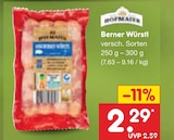 Aktuelle Wurst Angebote bei Netto Marken-Discount in Magdeburg Aktuelles Berner Würstl Angebot bei Netto Marken-Discount in Magdeburg ab 2,29 €