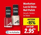 Last & Shine Nail Polish von Manhattan im aktuellen Lidl Prospekt für 2,95 €