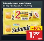 Aktuelle Wurst Angebote bei Netto Marken-Discount in Wolfsburg Aktuelles Salamini Combo oder Calzone Angebot bei Netto Marken-Discount in Wolfsburg ab 1,29 €