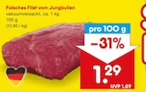Falsches Filet vom Jungbullen von  im aktuellen Netto Marken-Discount Prospekt für 1,29 €