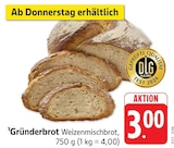 Aktuelles Gründerbrot Angebot bei E center in Freiburg (Breisgau) ab 3,00 €