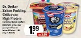 Sahne Pudding Angebote von Dr. Oetker bei EDEKA Pinneberg für 1,99 €