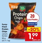 Protein Chips im Angebot bei Netto Marken-Discount in St. Ingbert Protein Chips Angebote von funny-frisch bei Netto Marken-Discount St. Ingbert für 1,99 €
