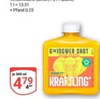 Kraftling Ingwer Shot Angebote bei GLOBUS Rostock für 4,79 €