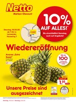 Netto Marken-Discount Prospekt "Wiedereröffnung - 10% auf alles", 6 Seiten, für Schwanewede, 18.02.2020 - 22.02.2020 Netto Marken-Discount Prospekt "Wiedereröffnung - 10% auf alles", 6 Seiten, für Schwanewede, 18.02.2020 - 22.02.2020