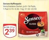 Kaffeepads Classic Angebote von Senseo bei GLOBUS Maintal für 2,39 €