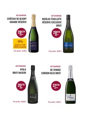 Promos Champagne dans le catalogue "La foire aux vinx chez Nicolas" de Nicolas à la page 24
