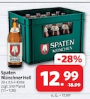 Münchner Hell im Angebot bei Markant Nordwest in Bremerhaven Münchner Hell Angebote von Spaten bei Markant Nordwest Bremerhaven für 12,99 €