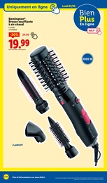 Prix et réduction Brosse Soufflante dans le prospectus Lidl en cours Offre Brosse Soufflante dans le catalogue Lidl du moment à la page 51