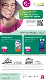 mea - meine apotheke Apotheken Prospekt der aktuellen Woche mit 4 Seiten, gültig von 01.01.2026 bis 31.01.2026, in Lohmar und Umgebung Aktueller mea - meine apotheke Apotheken Prospekt in Lohmar und Umgebung, "Unsere Januar-Angebote" mit 4 Seiten, 01.01.2026 - 31.01.2026