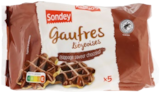 Gaufres au sucre et nappage saveur chocolat - SONDEY en promo chez Lidl Poissy à 1,02 €