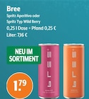 Spritz Aperitivo oder Spritz Typ Wild Berry Angebote von Bree bei Trink und Spare Leverkusen für 1,79 €