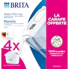 Carafe filtrante Marella + 4 filtres à eau MAXTRAPRO All In 1* - BRITA en promo chez Carrefour Montélimar à 36,99 €