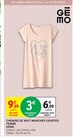 CHEMISE DE NUIT MANCHES COURTES FEMME - GEMO en promo chez Intermarché CHEMISE DE NUIT MANCHES COURTES FEMME - GEMO dans le catalogue Intermarché