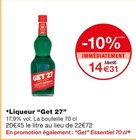 Liqueur - Get 27 dans le catalogue Monoprix