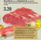 Roastbeef auch als Rumpsteak geschnitten von der jungen deutschen Färse, zart gereifte Spitzenqualität Angebote bei EDEKA Bergisch Gladbach für 3,29 €