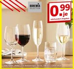 Weinglas im Segmüller Prospekt Glas-Serie „Viola“ von Bohemia Selection im aktuellen Segmüller Prospekt für 0,99 €