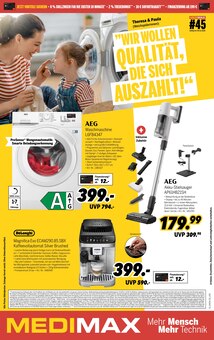 Waschmaschine im MEDIMAX Prospekt "WIR WOLLEN QUALITÄT, DIE SICH AUSZAHLT" mit 8 Seiten (Nettetal)