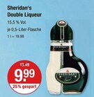 Sahnelikoer im V-Markt Prospekt Double Liqueur von Sheridan‘s im aktuellen V-Markt Prospekt für 9,99 €