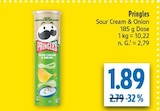 Sour Cream & Onion im Angebot bei diska in Dresden Sour Cream & Onion Angebote von Pringles bei diska Dresden für 1,89 €