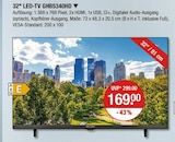 32" LED-TV GHB5340HD im V-Markt Prospekt 32" LED-TV GHB5340HD von GRUNDIG im aktuellen V-Markt Prospekt für 169,00 €