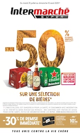 Prospectus Intermarché à Solliès-Pont, "-50% DE REMISE IMMÉDIATE SUR LE 2ÈME SUR UNE SÉLECTION DE BIÈRES", 28 pages de promos valables du 29/07/2025 au 10/08/2025