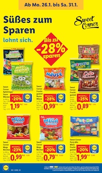 Gummibärchen Angebot im Lidl Prospekt, gültig von 26.01.2026 bis 31.01.2026 Gummibärchen Angebot im aktuellen Lidl Prospekt auf Seite 20