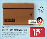 Akten- und Archivkarton Angebote von Expertiz bei ALDI Nord Cottbus für 1,99 €