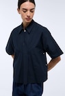 Blouse manches courtes unie en coton BIO GOTS dans le catalogue Monoprix Margaret