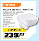 KERAMIK SET WAND-TIEFSPÜL-WC Angebote von STARTEDGE bei OBI Greifswald für 239,99 €