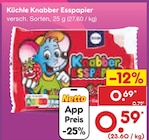 Esspapier im Netto Marken-Discount Prospekt Knabber Esspapier von Küchle im aktuellen Netto Marken-Discount Prospekt für 0,59 €