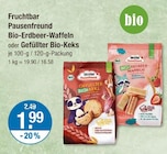 Bio-Erdbeer-Waffeln von Fruchtbar Pausenfreund im aktuellen V-Markt Prospekt