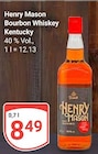 Bourbon Whiskey Kentucky im Angebot bei GLOBUS in Speyer Bourbon Whiskey Kentucky Angebote von Henry Mason bei GLOBUS Speyer für 8,49 €