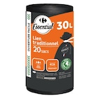 20 sacs poubelle 30L - CARREFOUR ESSENTIAL - Carrefour à Neuilly-sur-Seine 20 sacs poubelle 30L - CARREFOUR ESSENTIAL en promo chez Carrefour Neuilly-sur-Seine à 1,95 €