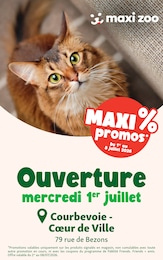 Catalogue Jardineries & Animaleries Maxi Zoo en cours à Bezons et alentours, Ouverture, 4 pages, 01/07/2026 - 08/07/2026