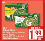 Spinat-MinIs von Iglo im aktuellen EDEKA Prospekt