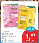 Tuchmaske von Garnier für 1,49 € bei budni im Angebot Tuchmaske von Garnier im aktuellen budni Prospekt