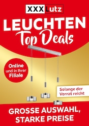 Akku im XXXLutz Prospekt in Düren Aktueller XXXLutz Prospekt mit Akku, "LEUCHTEN Top Deals", Seite 1