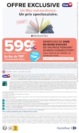 Promos Ordinateur Apple dans le catalogue "PRÉPAREZ LA RENTRÉE AVEC DES OFFRES DERNIER CRI !" de Carrefour à la page 28 Promos Ordinateur Apple dans le catalogue "PRÉPAREZ LA RENTRÉE AVEC DES OFFRES DERNIER CRI !" de Carrefour à la page 28